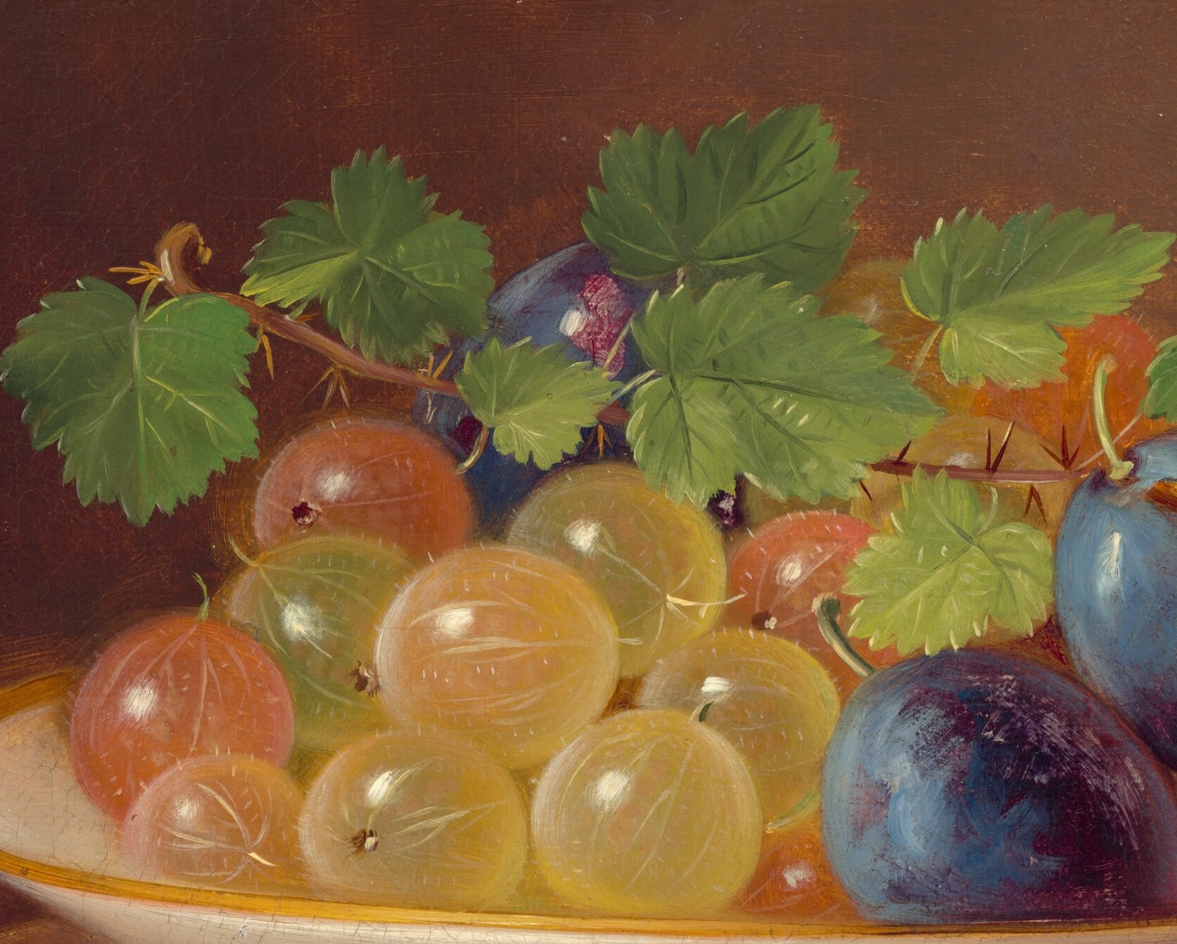 At the time, gooseberries were considered too common for art.