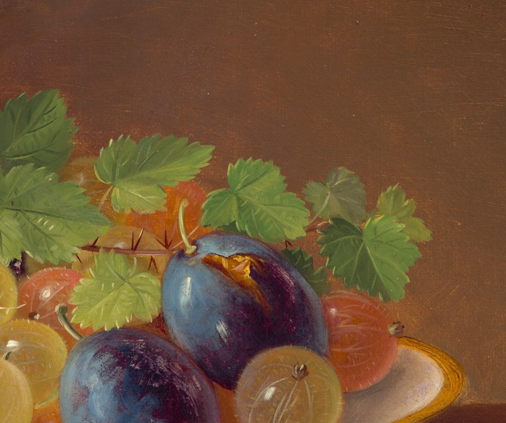 Look at the fruit, especially these translucent ones.