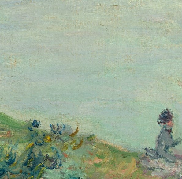Even human figures are just dabs of color, part of the atmosphere.