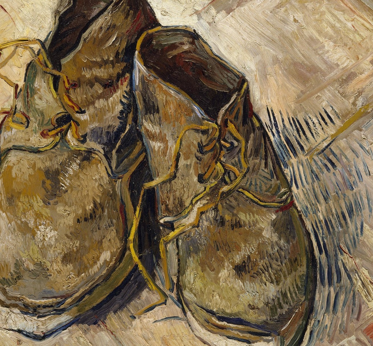 But the painter used thick strokes to make them feel real.
