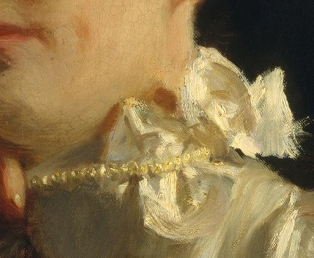 Sargent painted with quick, visible brushstrokes.