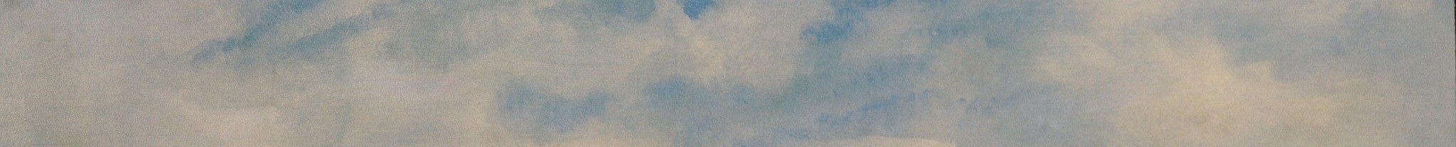 A soft Mediterranean haze bleaches the upper register, giving the fortress an ethereal, almost floating quality , a key element of Davies's atmospheric technique.