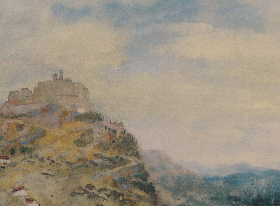 Notice the brushwork. Loose, visible, almost urgent.