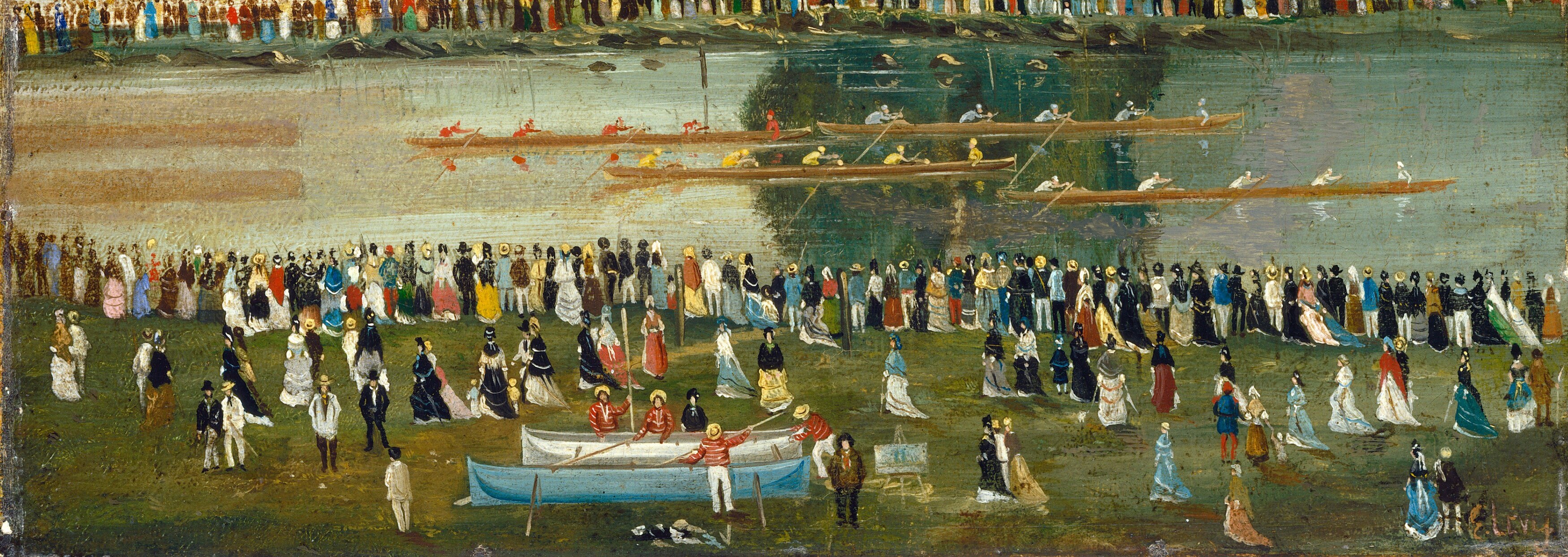 But the crowd on the riverbank is a blur of faces.