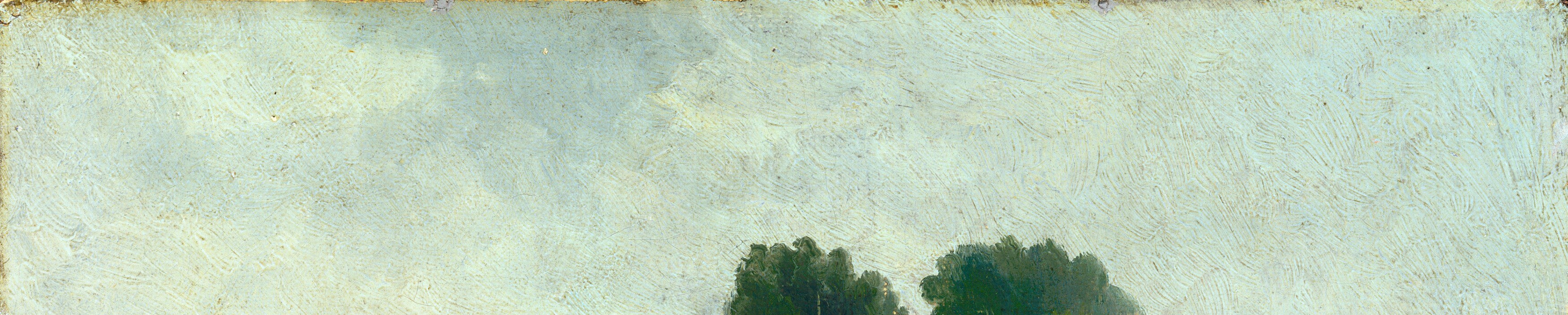 The cool diffuse light of a northern overcast day sets a convincingly atmospheric tone , no idealized sunshine, just real plein-air conditions.