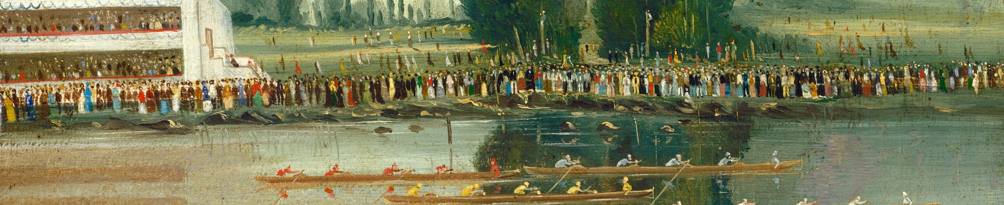 Lévy's handling of moving water under diffuse light , pale broken strokes that reflect sky and boats and form the arena on which all drama rests.
