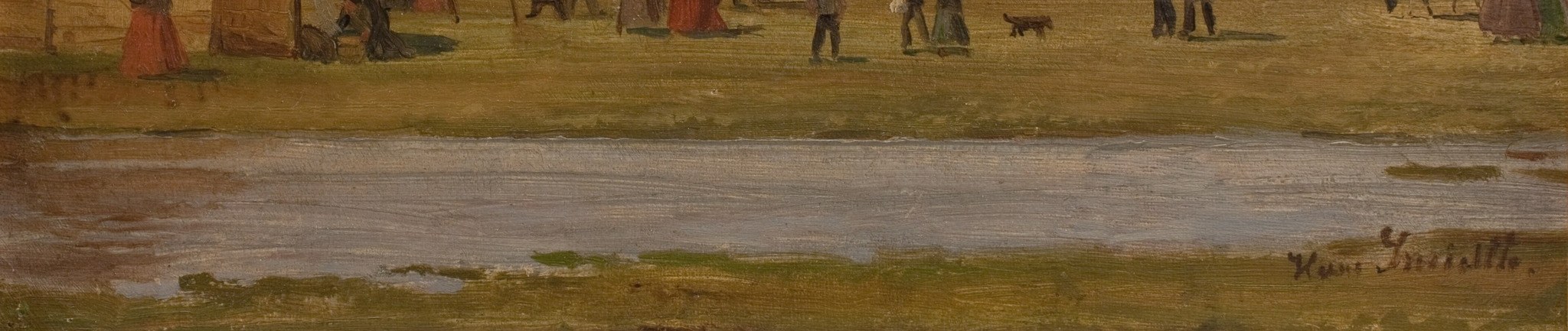 People traveled for miles across the wide, flat heathlands.