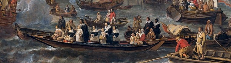 Crowds gathered in boats to watch the spectacle.