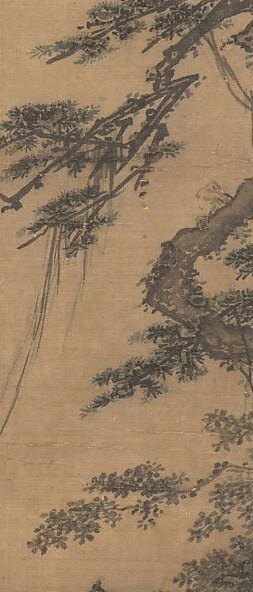 Look at the masterful brushwork in the twisting trunk.