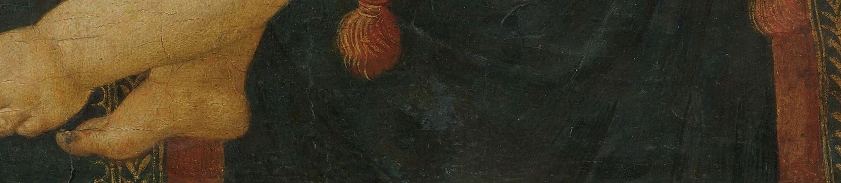 Look at the artist's name and date.