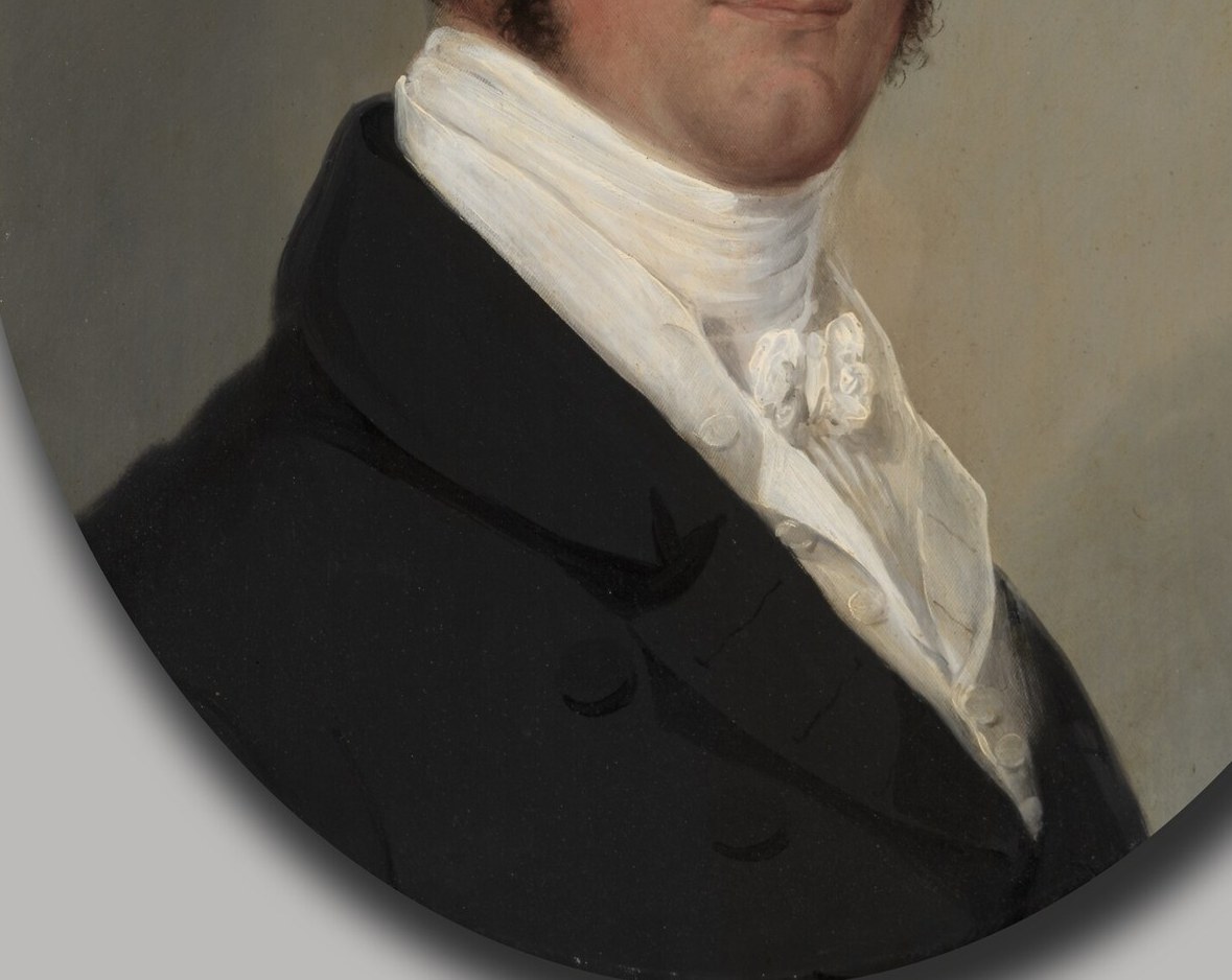 Jarvis used light and shadow to give his figures modest depth.