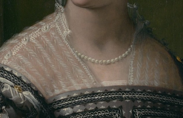 Three strands of pearls at the throat alone cost a small estate.