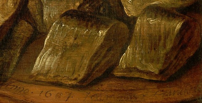 See the carefully rendered pieces of herring.