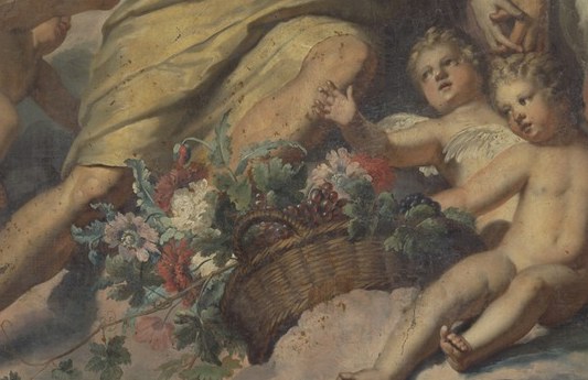 Look closely at the cherubs around Bacchus and Ariadne.