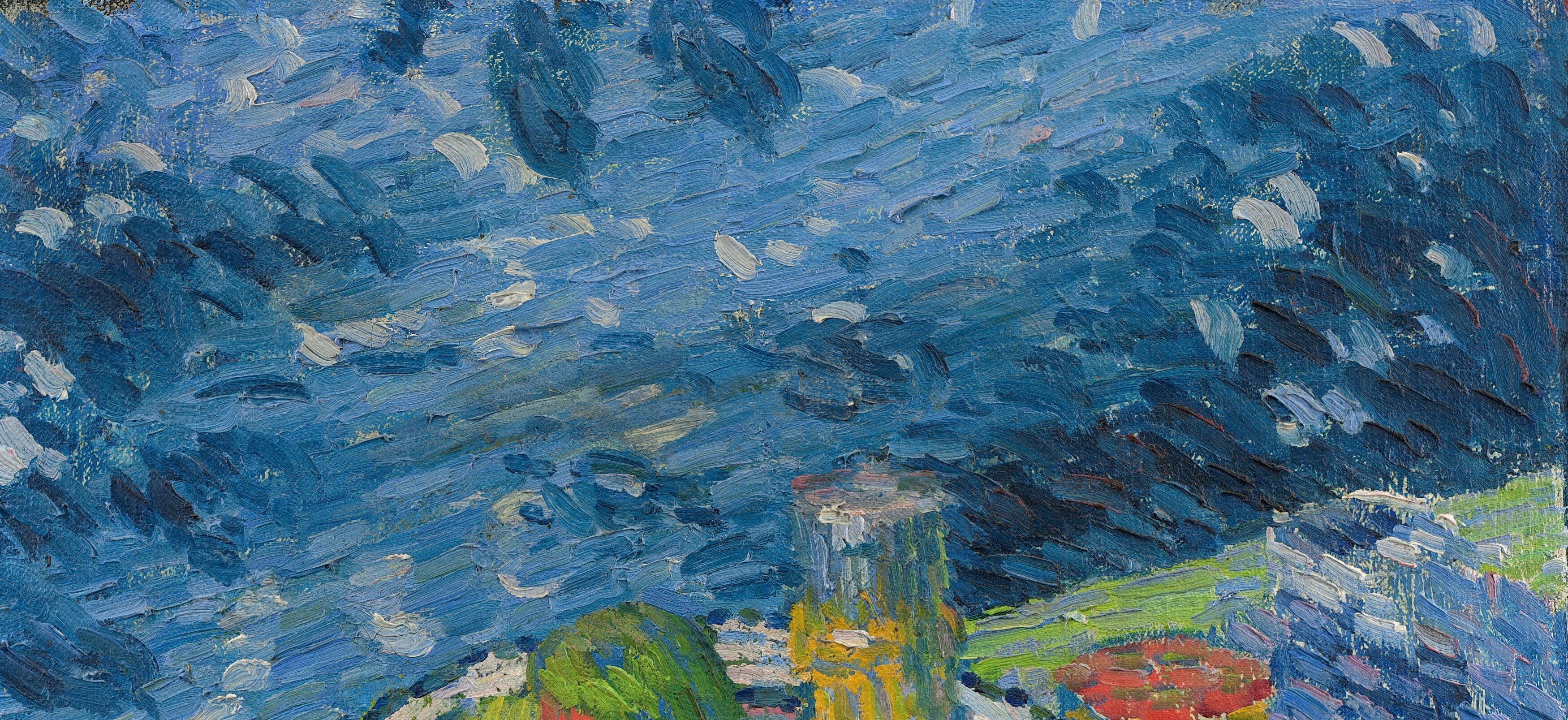 And the turbulent blue background hints at Van Gogh's energy.