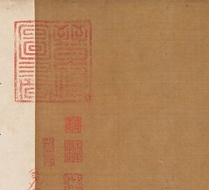 Above them, his own calligraphy. He identifies each species in his slender-gold script.