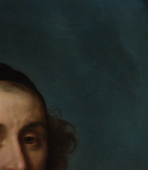 But the painter uses light to emphasize his intellect.