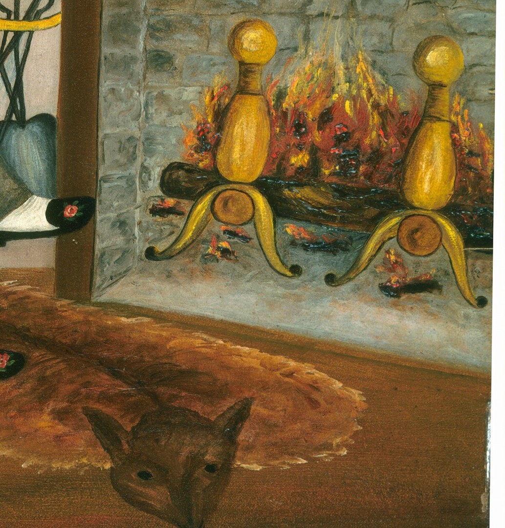 Provides a cozy, inviting atmosphere and a visual counterpoint to the cooler tones elsewhere.