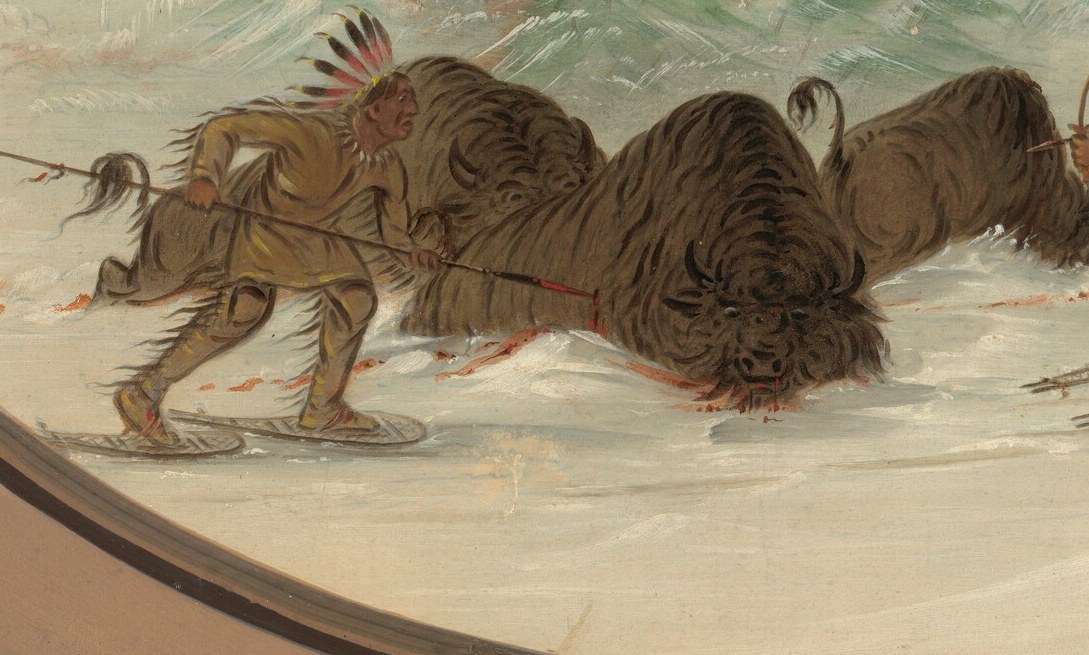 Catlin painted this in the 1860s, decades after he saw it.