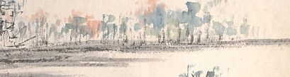 His brushwork creates an ethereal quality, like a breath on paper.