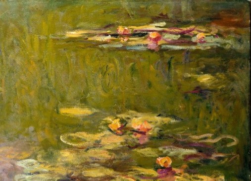 He painted hundreds of these, always focused on the water's surface.