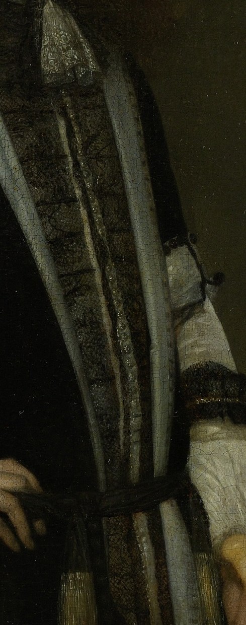 Notice the ornate sash, a sign of his social standing.