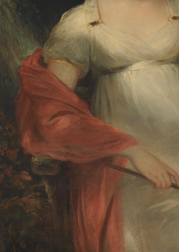 Her red shawl alone cost more than the frame.