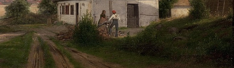 The road leads to Roskilde, past this house.