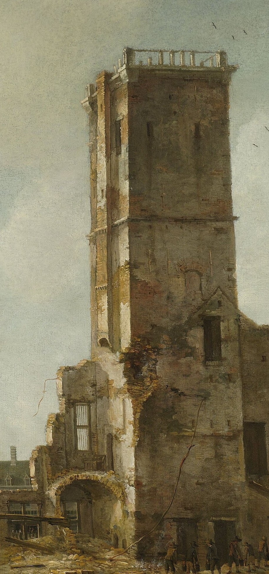 This painter recorded the ruins seven years later.