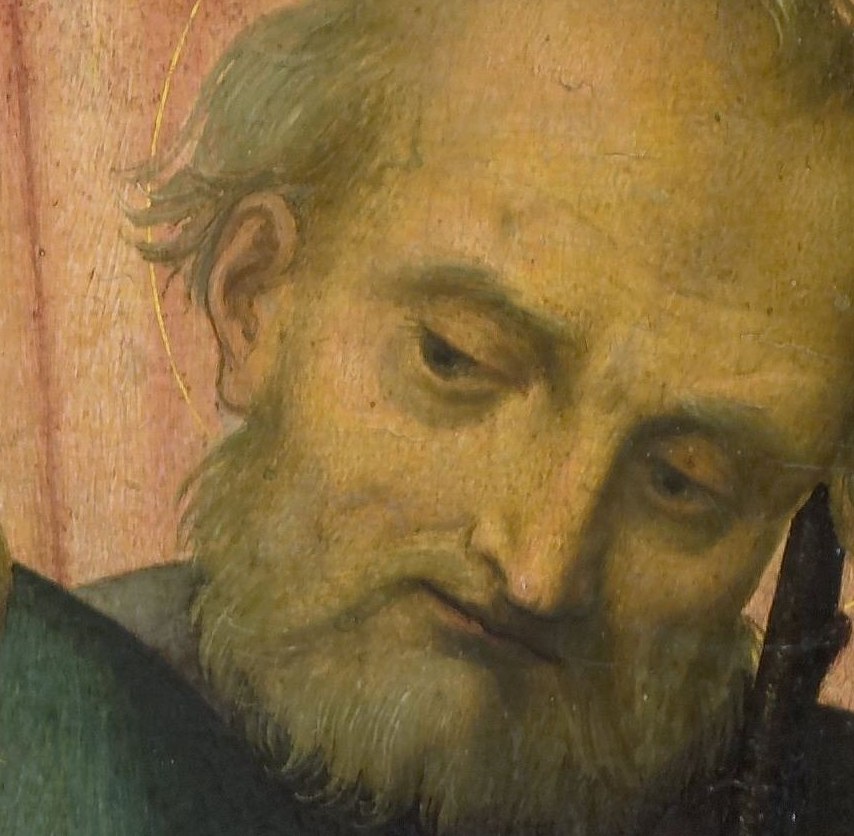 His role as protector of the Holy Family is clearly conveyed.