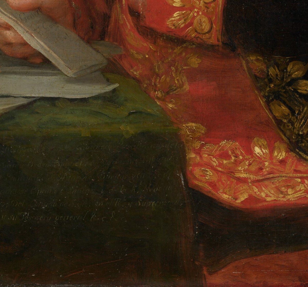 Goya painted the paper crisp enough to feel in the hand.