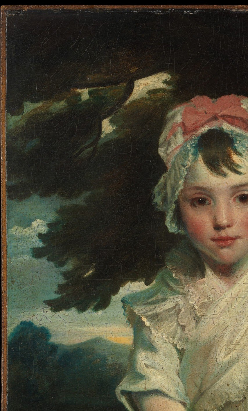 He pushes her forward with a dark, stormy sky, borrowed from history painting.