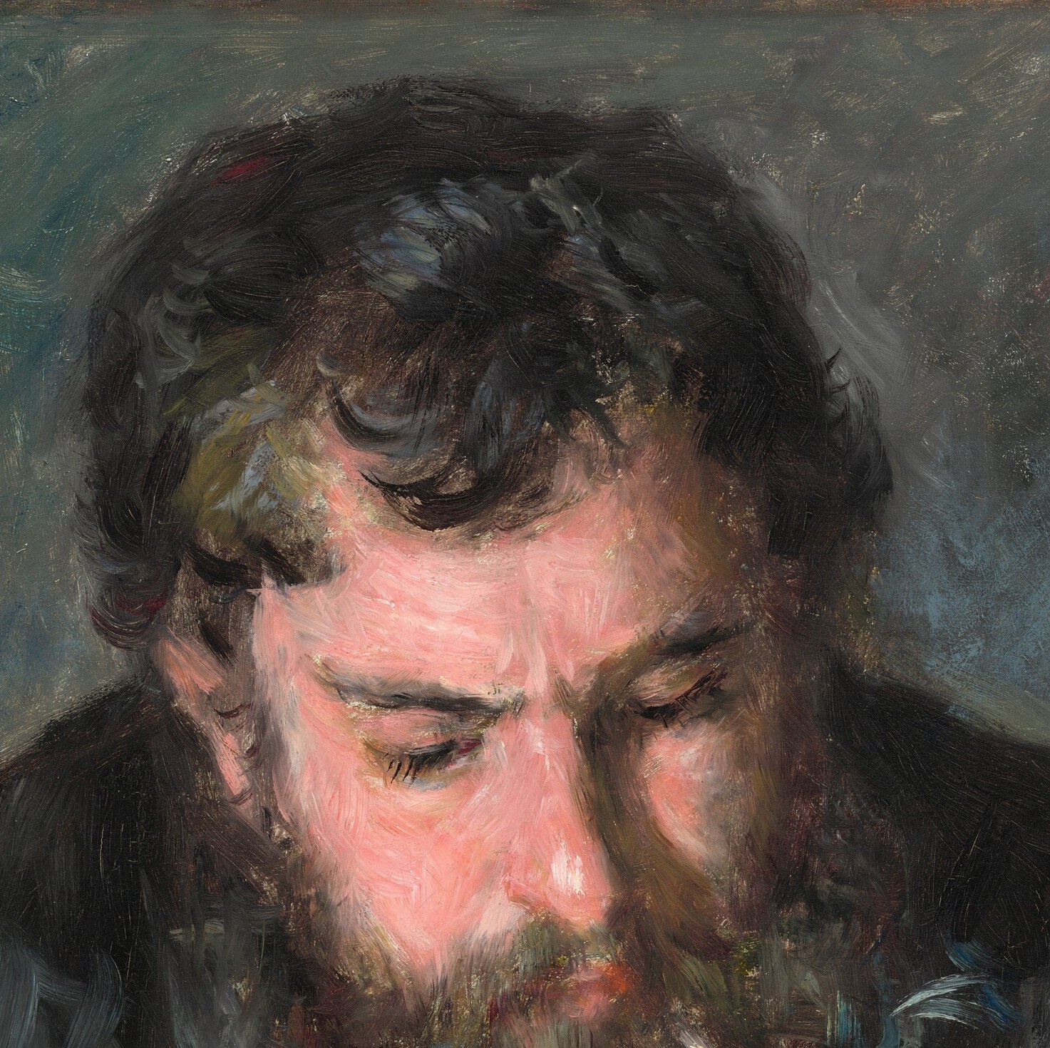A portrait of Claude Monet, painted in 1872.