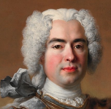 X-rays confirm the painter, Largillière, worked on this face carefully.