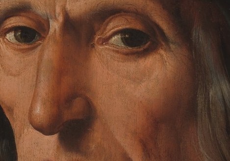 Look at his piercing, direct gaze.