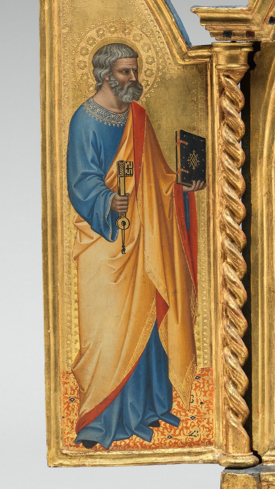 First, Saint Peter, holding two keys.