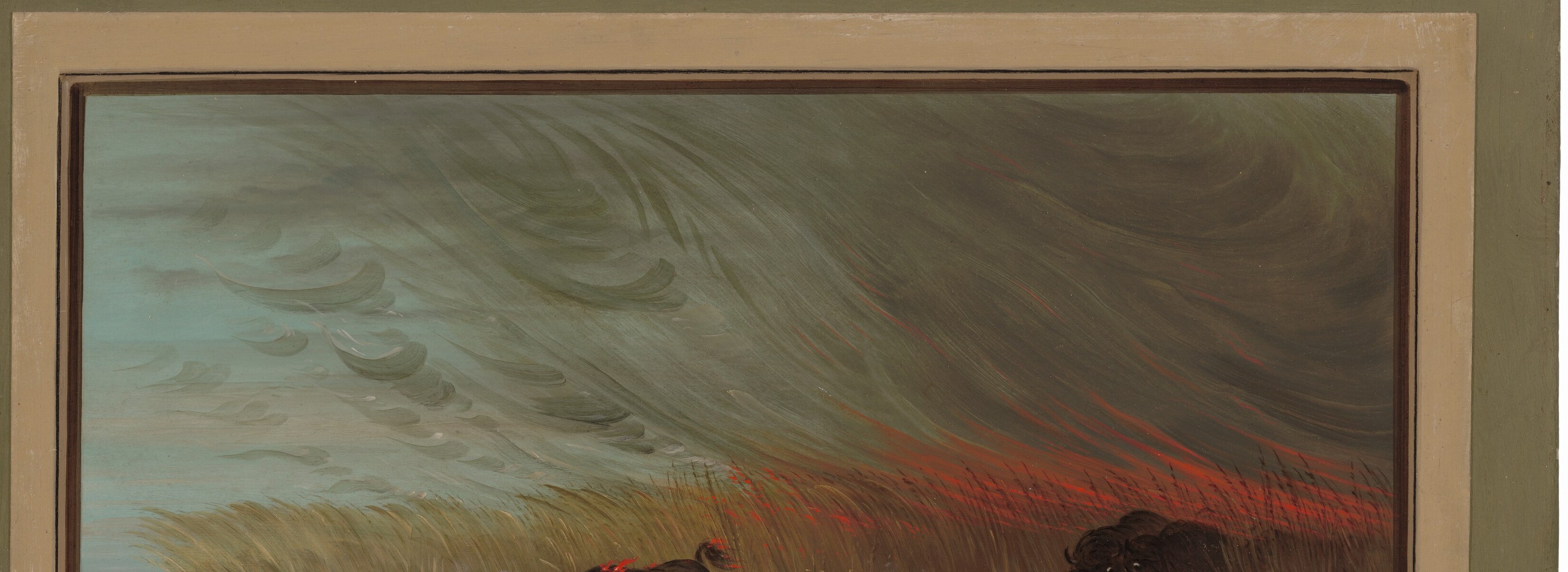 This was a working study, painted fast on a piece of card.