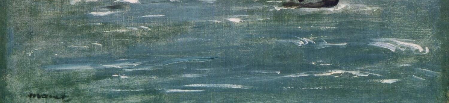 Even a turbulent seascape like this feels immediate, right now.