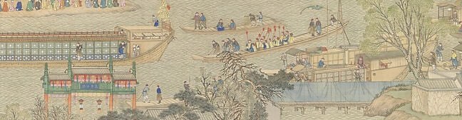 Hundreds of individually painted figures in choreographed array , spontaneity was forbidden during imperial inspections, so every pose is a performance of loyalty