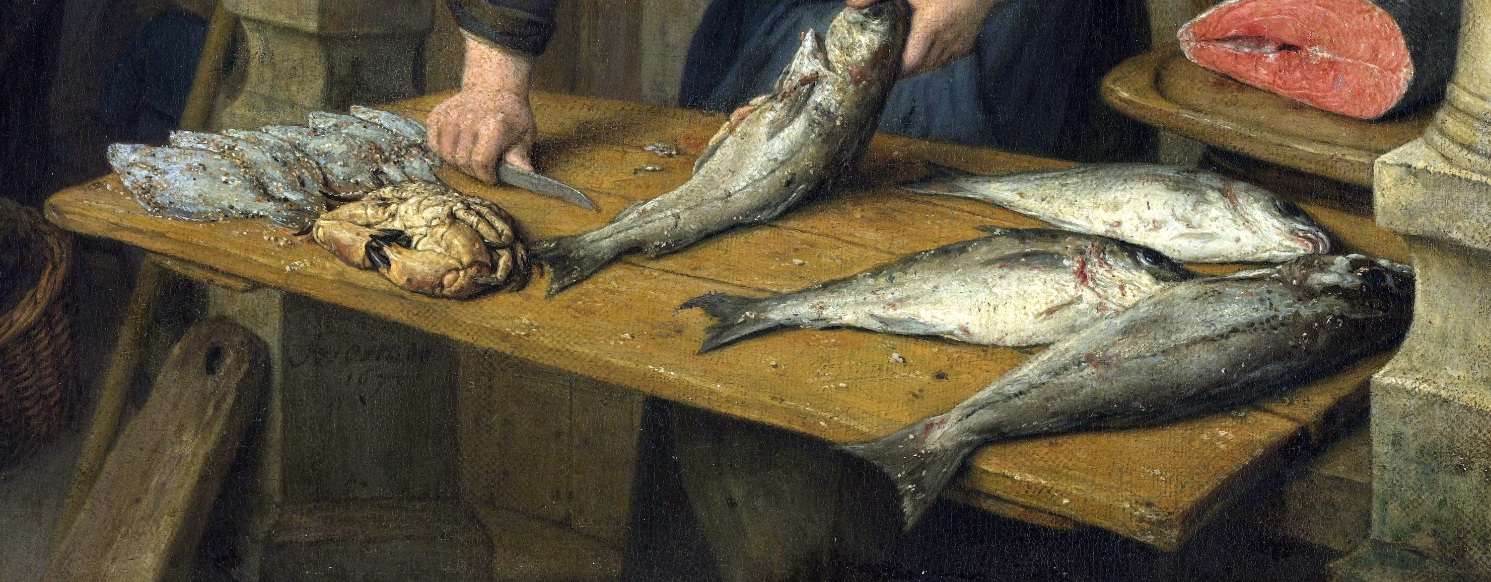 The table overflows with a variety of freshly caught fish.