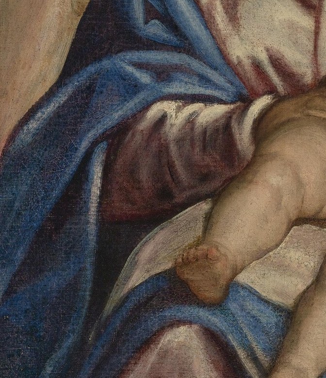 Censors saw only flesh. The painter was ordered to cover him, or lose the commission.