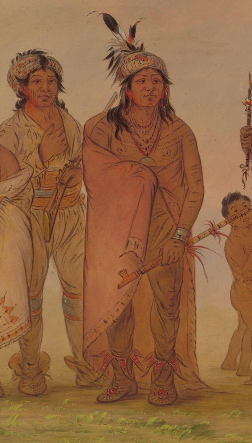 George Catlin painted over 500 portraits of Native Americans.