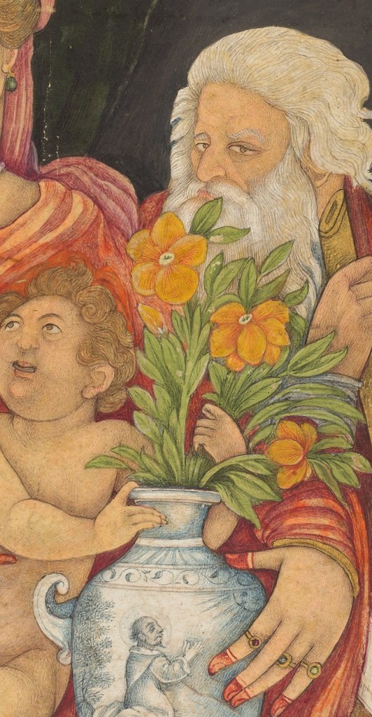 These blossoms were read as marigolds, the flower of grief.