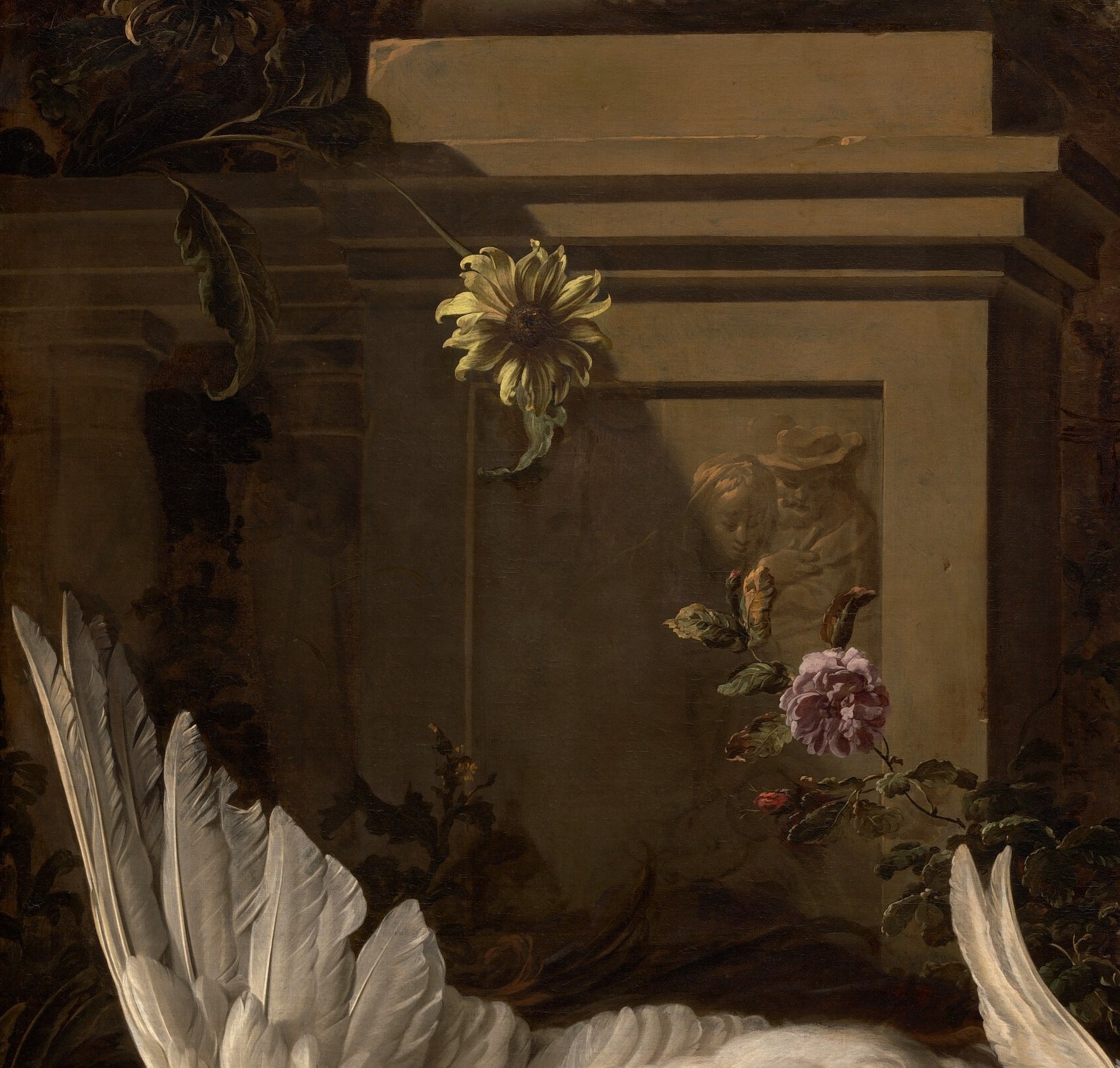 Every feather is a receipt. Look at the wing.