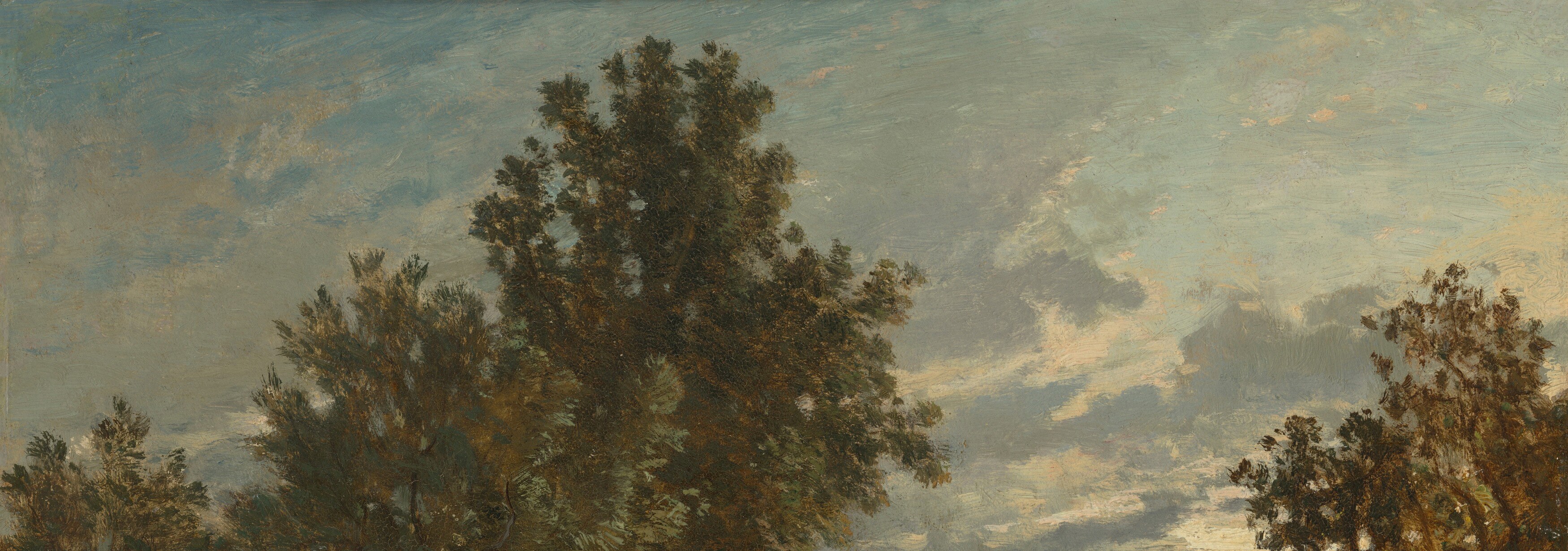 His brushstrokes create a shimmering, mosaic-like texture.