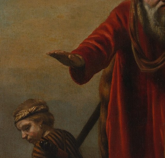 The old man's hand says go.