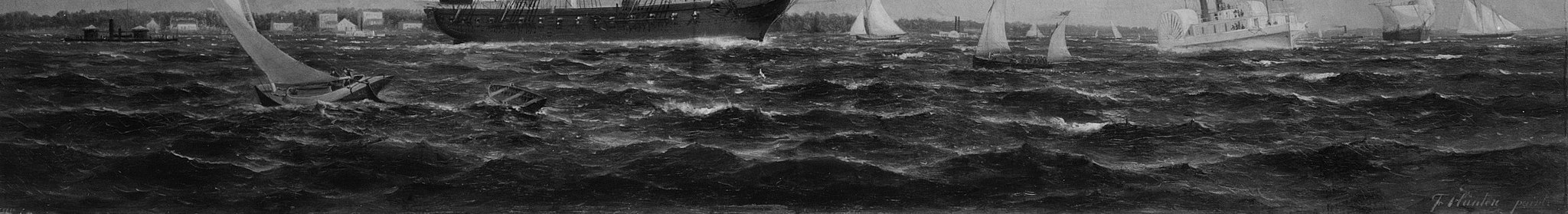 And look at the water. Broken light, short strokes, never blended away.
