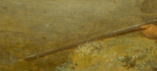 The sharp line of the barrel directs the viewer's gaze towards the target, creating a strong visual pathway.