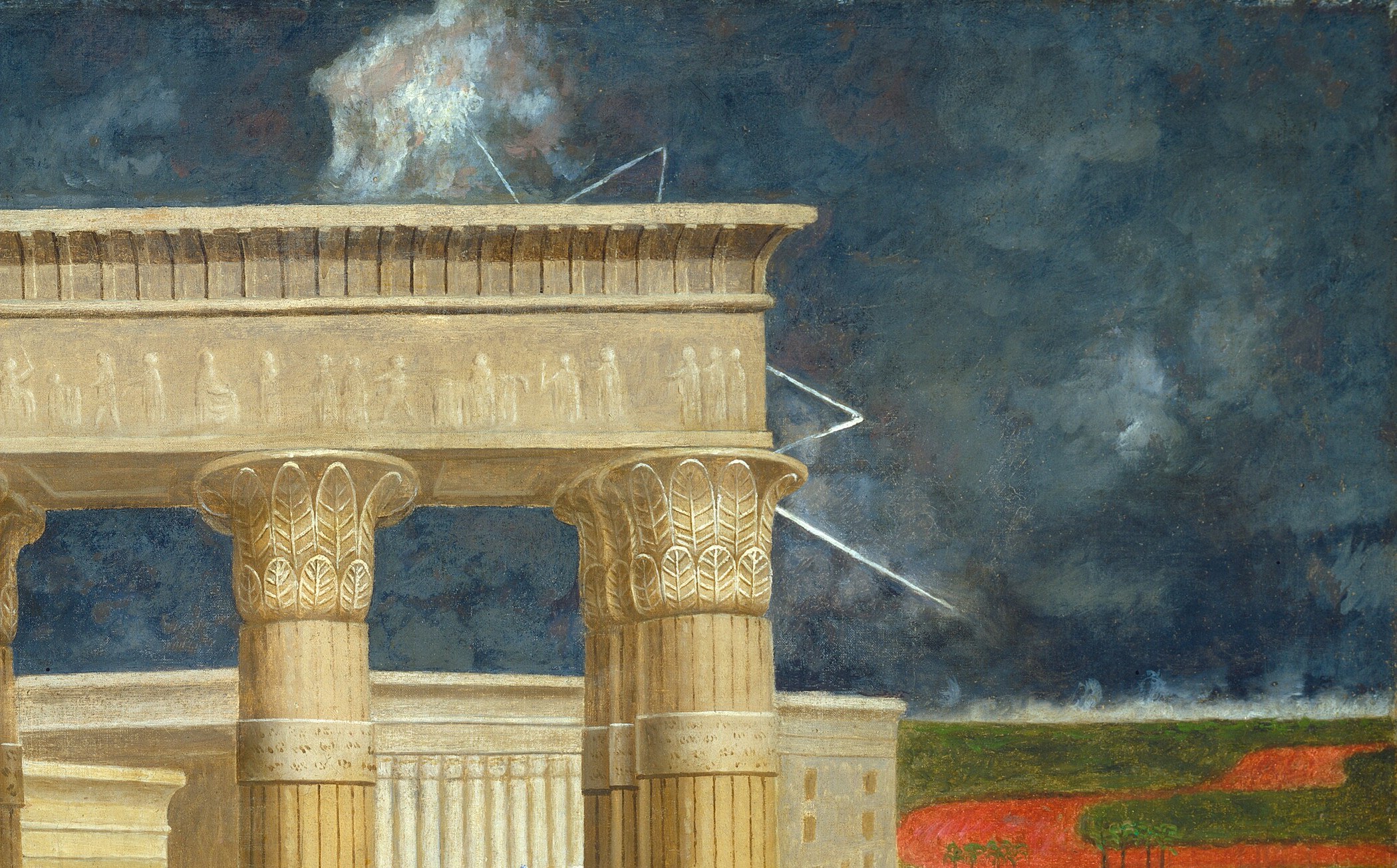 He painted biblical epics straight from his imagination.