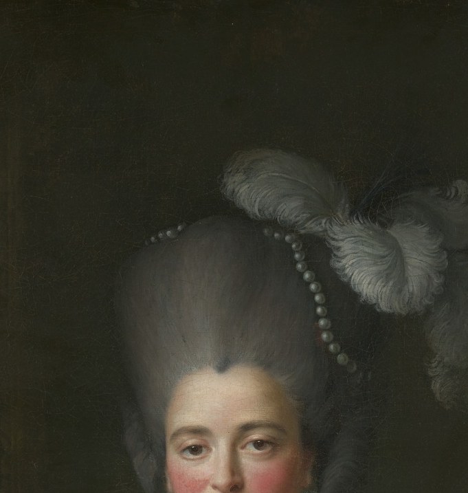 Her slightly tilted head and calm, composed expression carry the emotional weight of the portrait , an aristocratic self-possession that invites prolonged study.